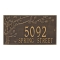 Personalized Spring Blossom Bronze & Gold Finish, Estate Wall with Two Lines of Text