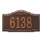 Personalized Gatewood Antique Copper Finish, Standard Wall with One Line of Text