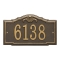 Personalized Gatewood Bronze & Gold Finish, Standard Wall with One Line of Text