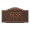 Personalized Gatewood Antique Copper Finish, Standard Wall with Two Lines of Text