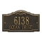 Personalized Gatewood Black & Gold Finish, Standard Wall with Two Lines of Text