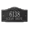 Personalized Gatewood Black & Silver Finish, Standard Wall with Two Lines of Text