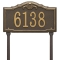 Personalized Gatewood Bronze & Gold Finish, Standard Lawn with One Line of Text