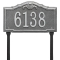 Personalized Gatewood Pewter & Silver Finish, Standard Lawn with One Line of Text