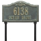 Personalized Gatewood Bronze & Verdigris Finish, Standard Lawn with Two Lines of Text