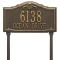 Personalized Gatewood Bronze & Gold Finish, Standard Lawn with Two Lines of Text