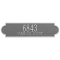 Personalized Richmond Pewter & Silver Finish, Estate Wall with Two Lines of Text