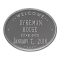 Welcome Oval HOUSE Established Personalized Plaque Pewter & Silver