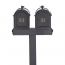 Multi Mailbox Dual Capitol Package Black