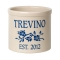 Personalized Dogwood Branch 2 Gallon Crock with Dark Blue Etching