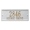 Personalized Side Plaque White & Gold