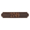 Personalized Richmond Horizontal Oil Rubbed Bronze Finish, Standard Wall with One Line of Text