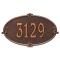 Personalized Montecarlo Antique Copper Finish, Standard Wall with One Line of Text
