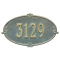 Personalized Montecarlo Bronze & Verdigris Finish, Standard Wall with One Line of Text