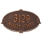 Personalized Montecarlo Antique Copper Finish, Standard Wall with Two Lines of Text