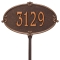 Personalized Montecarlo Antique Copper Finish, Standard Lawn with One Line of Text