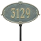 Personalized Montecarlo Bronze & Verdigris Finish, Standard Lawn with One Line of Text