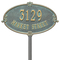 Personalized Montecarlo Bronze & Verdigris Finish, Standard Lawn with Two Lines of Text