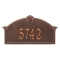 Personalized Roselyn Arch Antique Copper Plaque Grande Wall with One Line of Text