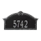 Personalized Roselyn Arch Black & Silver Plaque Grande Wall with One Line of Text