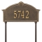 Personalized Roselyn Arch Bronze & Gold Plaque Grande Lawn with One Line of Text