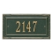 Personalized Gardengate Green & Gold Plaque Grande Wall with One Line of Text
