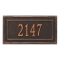 Personalized Gardengate Oil Rubbed Bronze Plaque Grande Wall with One Line of Text