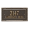 Personalized Gardengate Bronze & Gold Plaque Grande Wall with Two Lines of Text