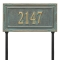 Personalized Gardengate Bronze & Verdigris Plaque Grande Lawn with One Line of Text