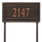 Personalized Gardengate Oil Rubbed Bronze Plaque Grande Lawn with One Line of Text