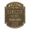 Heritage Welcome Anniversary Personalized Plaque Antique Brass