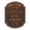 Heritage Welcome Anniversary Personalized Plaque Oil Rubbed Bronze