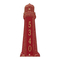 Personalized Lighthouse Vertical Plaque Red & Gold