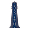Personalized Lighthouse Vertical Grande Plaque Dark Blue & Silver