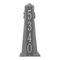 Personalized Lighthouse Vertical Grande Plaque Pewter Silver