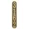 Fast & Easy Vertical House Numbers Plaque Bronze and Gold