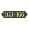 Extra Large Richmond Horizontal with One Line of Text, Finished Plaque Green & Gold