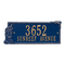 Personalized Seagull Rectangle Plaque Blue & Gold