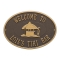 Personalized Tiki Hut Plaque Bronze & Gold