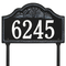 Personalized Rope Shell Arch Plaque Lawn Black & White