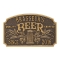 Quality Crafted Beer Arch Plaque with Since Date, Finish, Standard Wall 2-line Dark Bronze & Gold