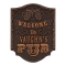 Pub Welcome Plaque, Finish, Standard Wall 1-line Oil Rubbed Bronze