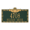 Claddagh Address Plaque Green Gold