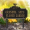 Chickadee Ivy Garden 2-Lines Lawn Plaque Black & Gold 5