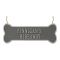 Hanging Dog Bone Plaque in Pewter & Silver