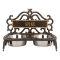 Personalized Bistro Pet Bowl in Bronze & Gold
