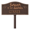 Forever in Our Hearts Memorial Yard Sign in Antique Copper